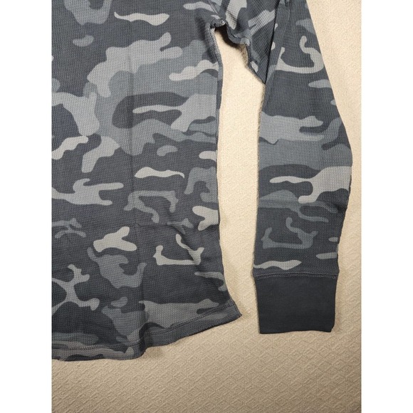 Vintage Mossimo Shirt Mens Large Pullover Camo Army Athletic Fit Thermal NWT A9 - Picture 11 of 12